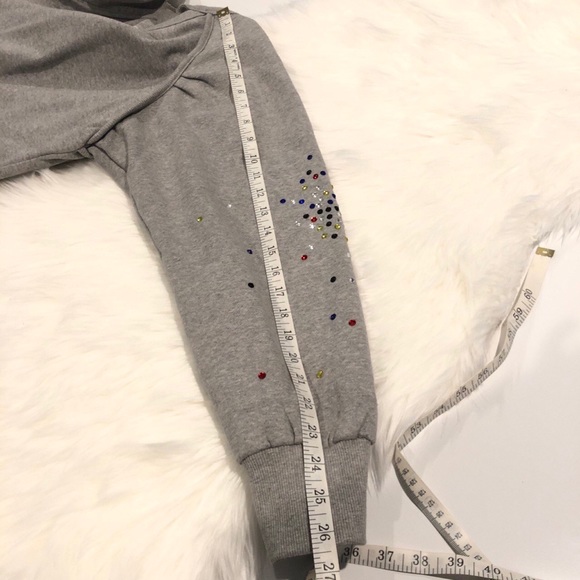 Think About Gray Beaded Detail Size XS Long Sleeve - Picture 5 of 14